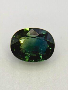 Loose Blue Green Sapphire 1.60ct Oval Australian Heated Jewelry Making Supply